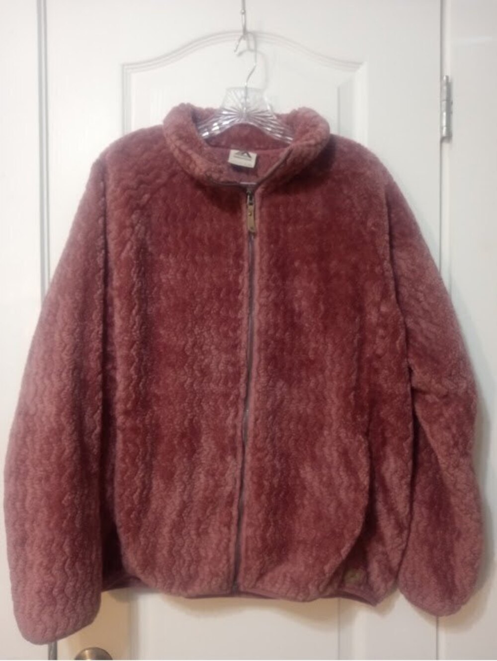 Dusty Rose ZeroXposur Plush Fleece Full Zip Jacket XL